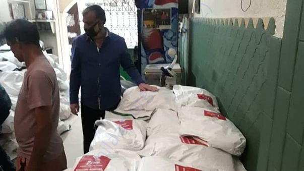 Helpfeed packets for 325 families ready for distribution in Bengaluru