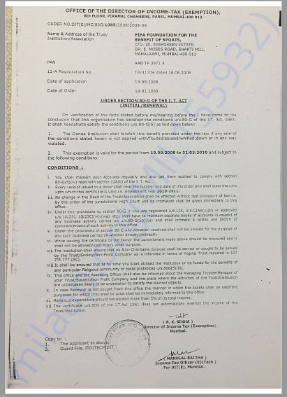 80G Certificate