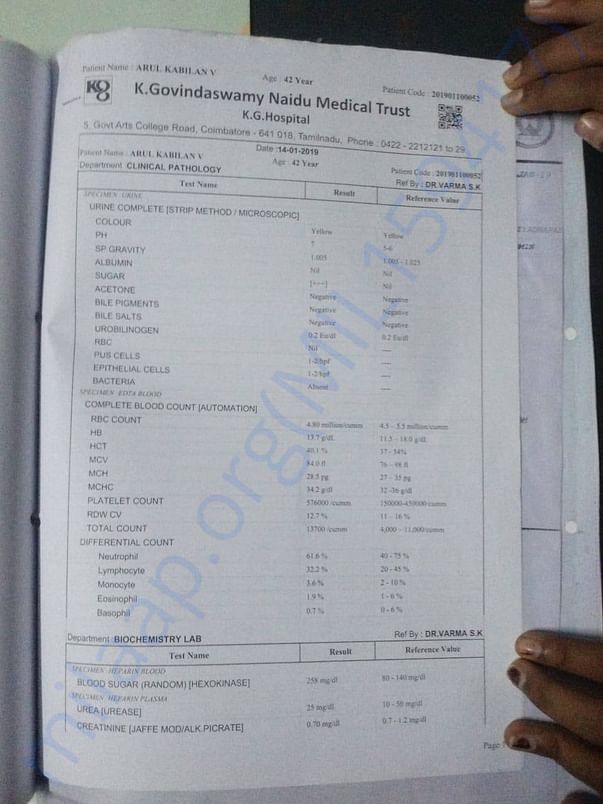 Hospital report