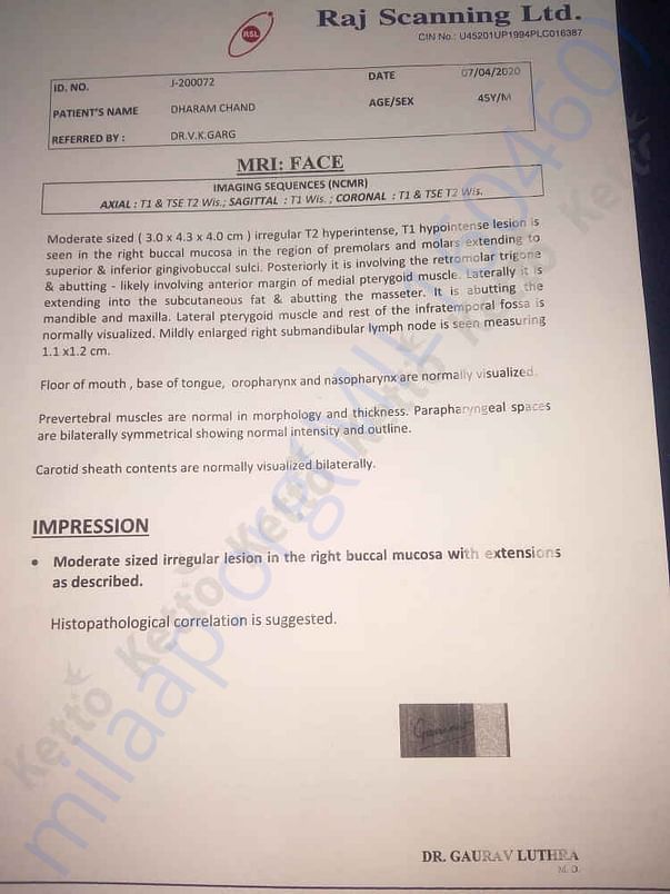 MRI Report