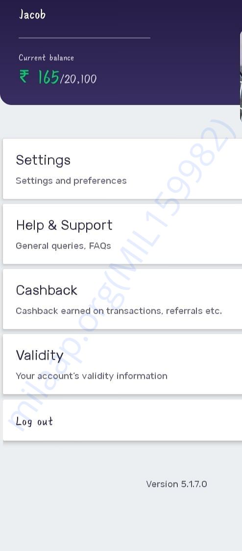 Profile of unpaid loan