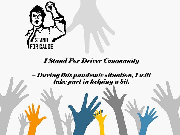 Help the driver partner, "Important wheel of our Industry."