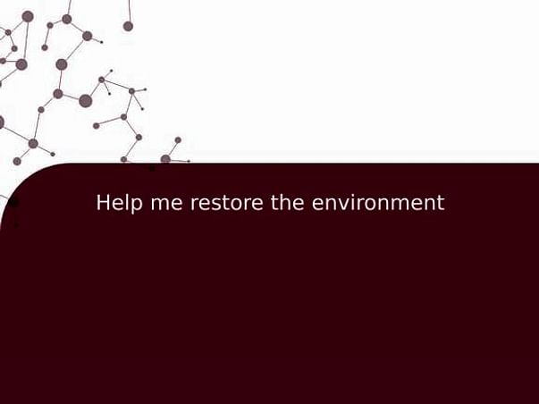 Help me restore the environment