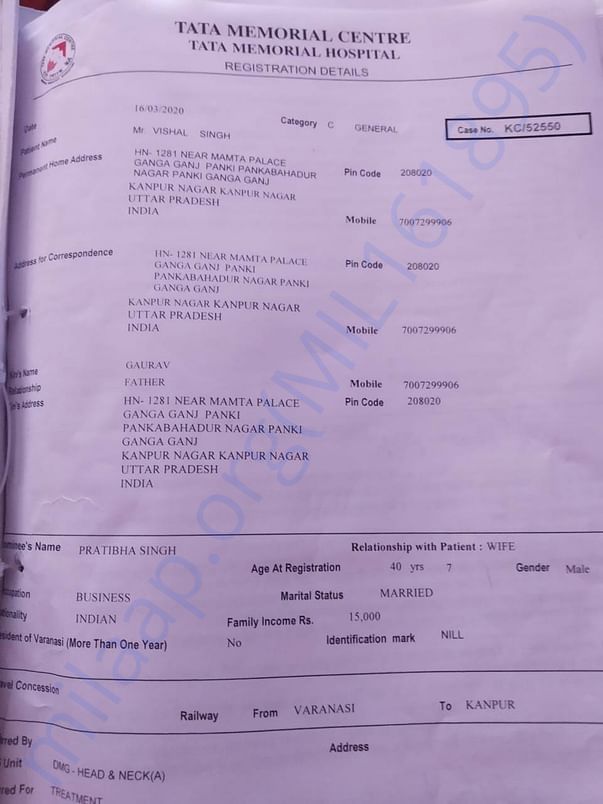 Registration details