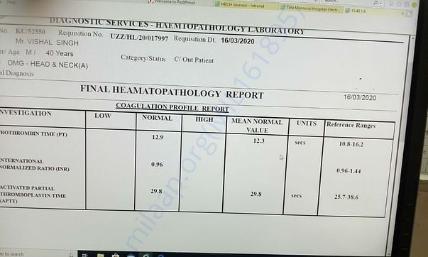 Heamatopathology Report