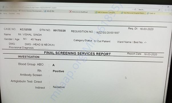 Blood Report