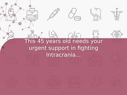 This 45 years old needs your urgent support in fighting Intracranial bleed with hemiparesis