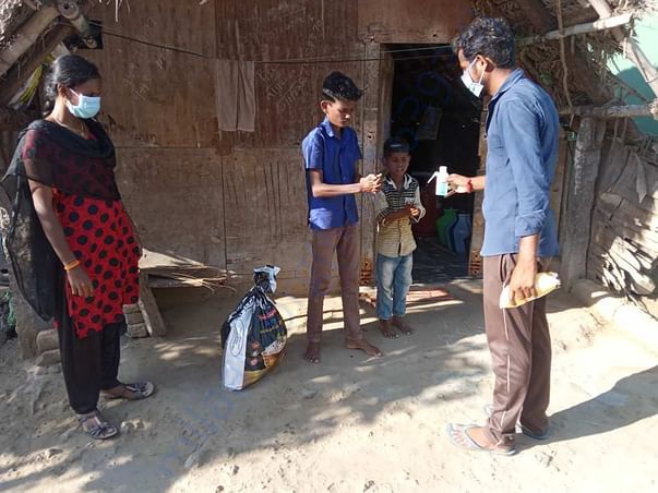 Providing releief materials to families of children with special needs