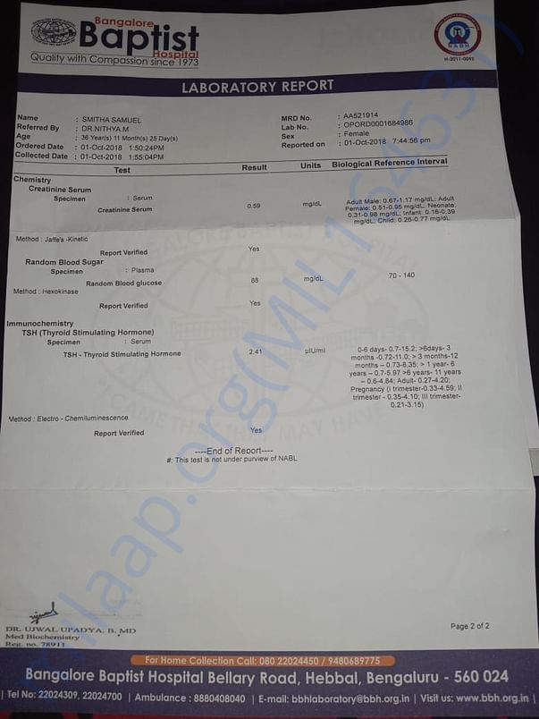 Laboratory report