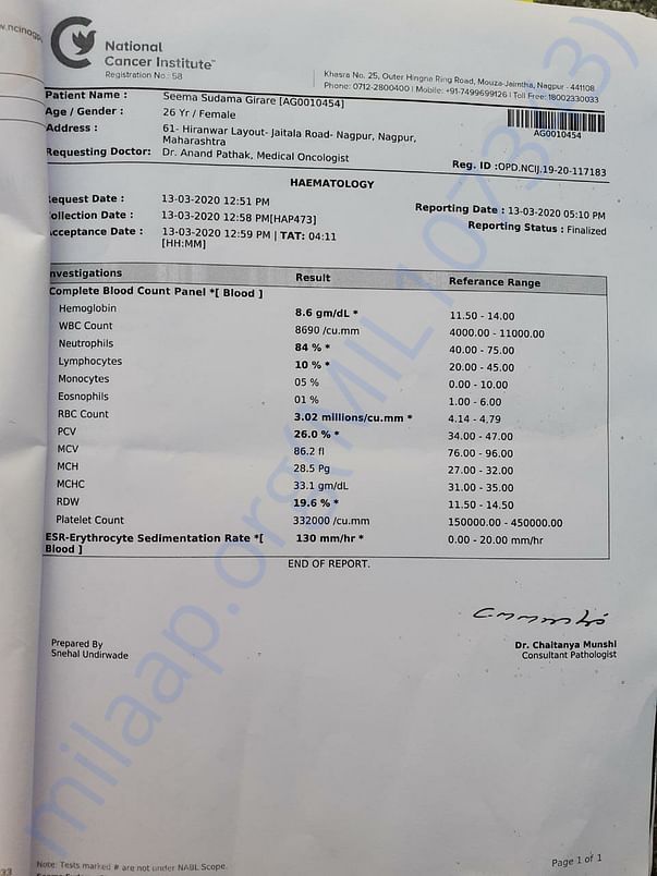 March month test report
