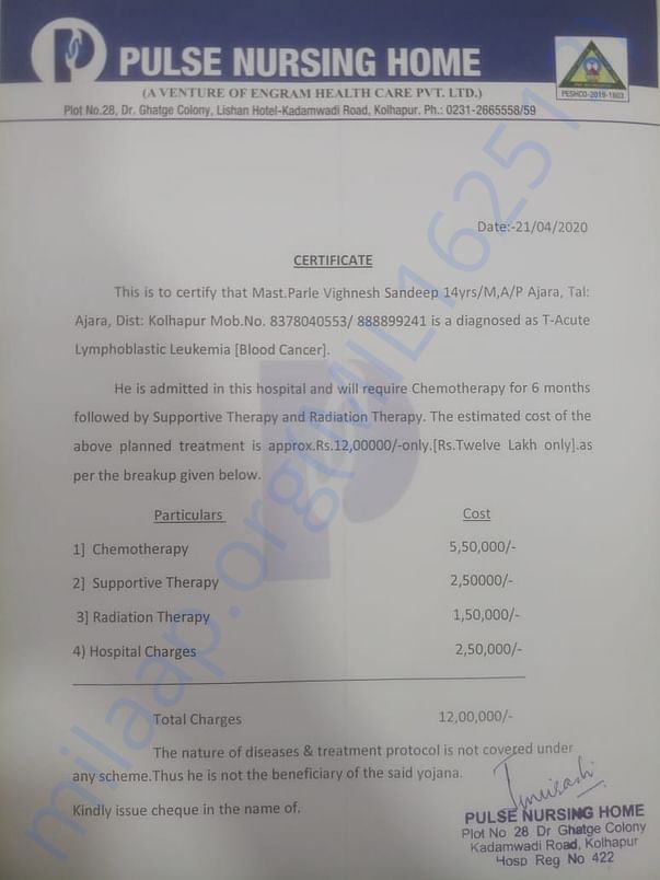 Estimation Letter