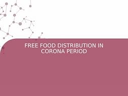 FREE FOOD DISTRIBUTION IN CORONA PERIOD