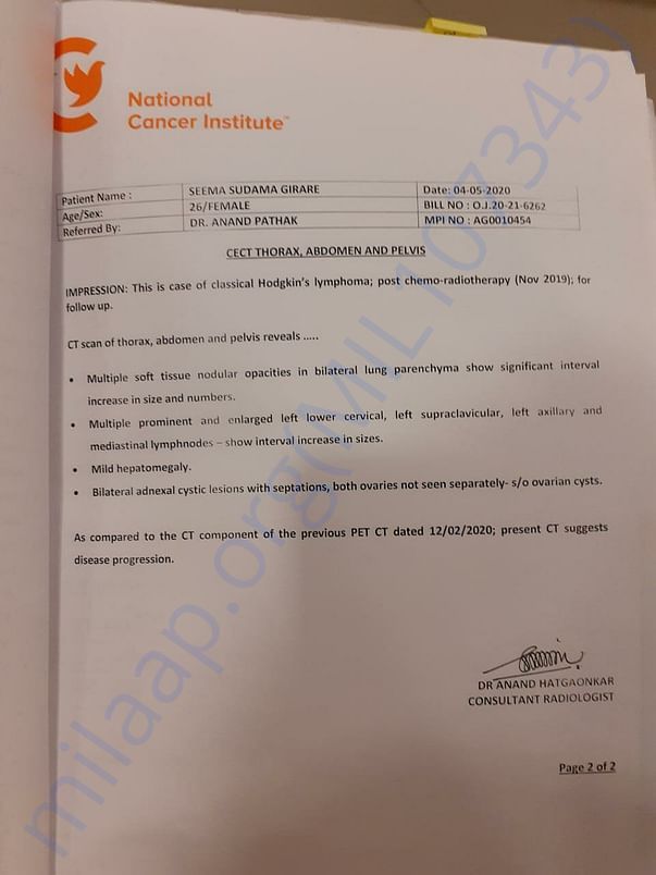 CT scan report 2