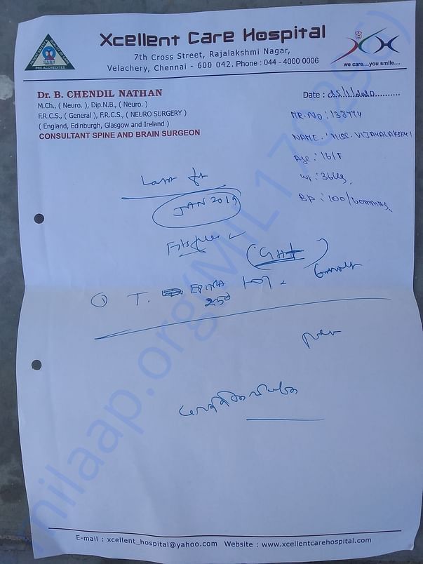 Hospital document