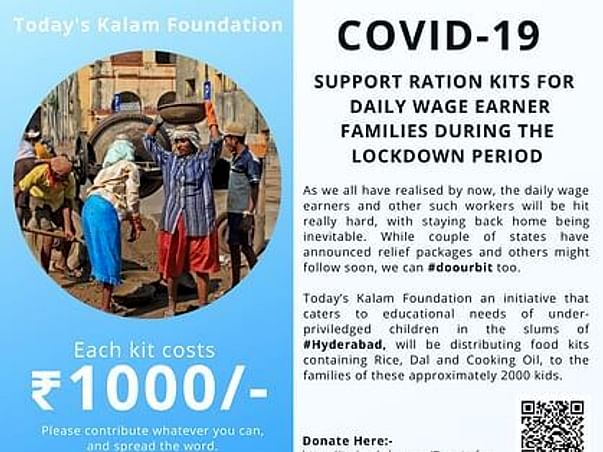 Support daily wage earners to fulfil their basic needs