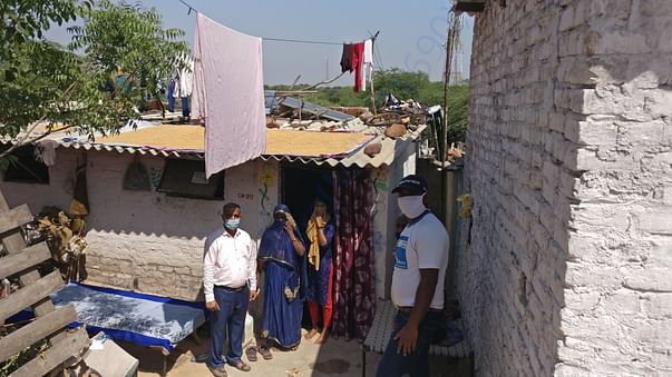 Visit to the house of shanty room of the daily wage labourer