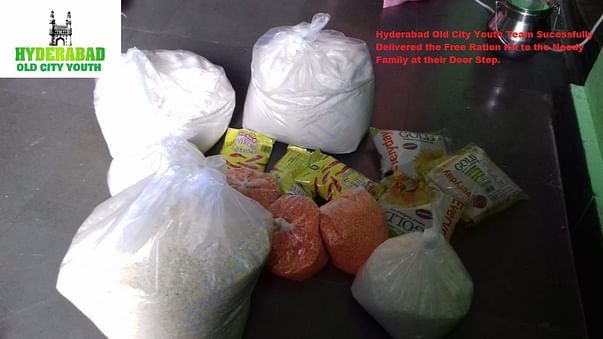 Delivered the free Ration Kit at Door Step of Needy Family.