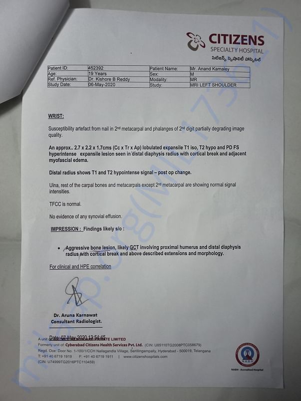 Medical report