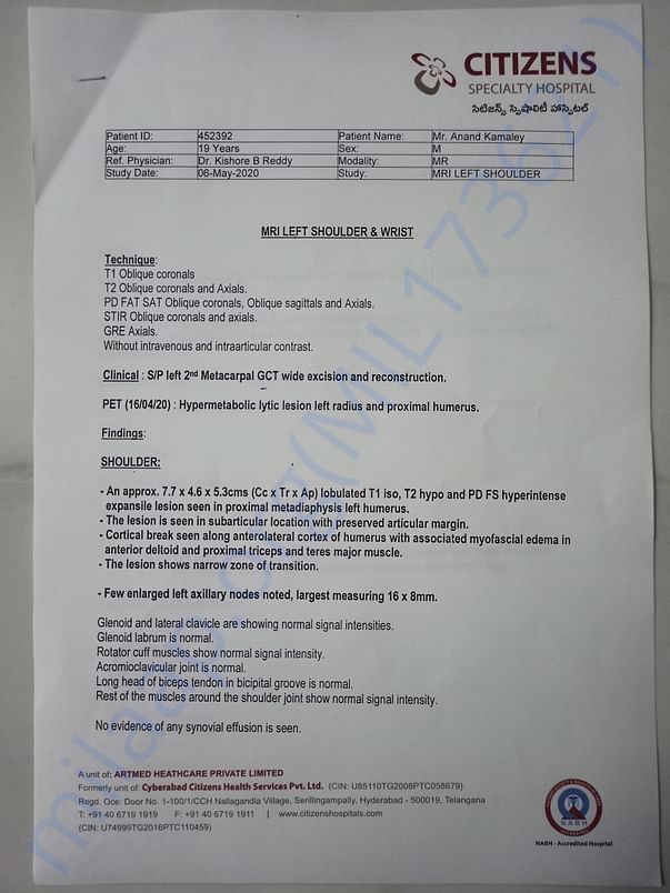 Medical report