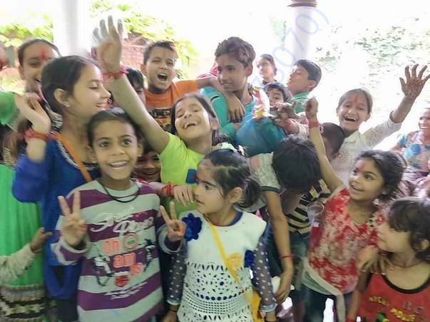 Some of the lovely smiling children at PRAVHA :)