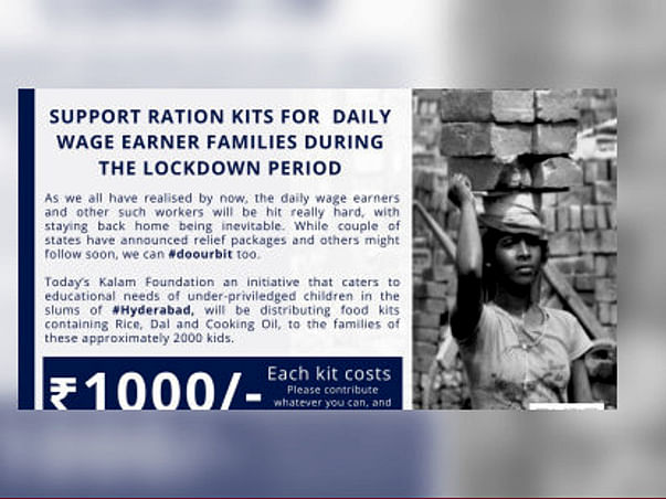 Help daily wagers to fight against pandemic