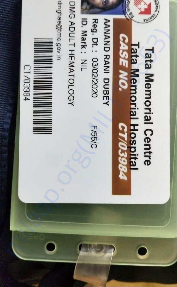 Patient Card Of my Mother