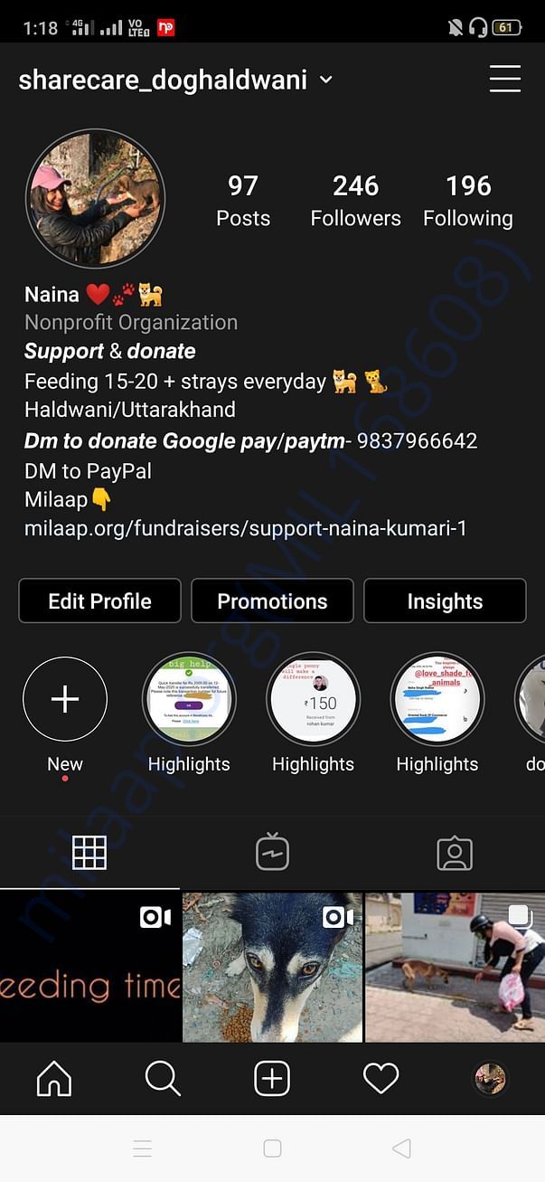 You can see my work on Instagram account sharecare_doghaldwani