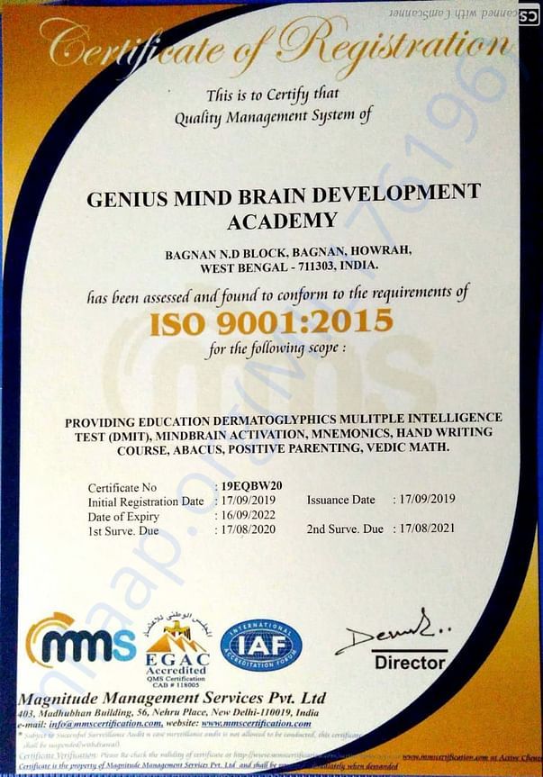 ISO 9001:2015 CERTIFICATE