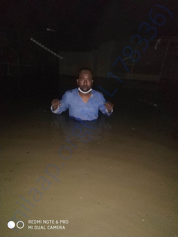 its an image of a flood victim with me