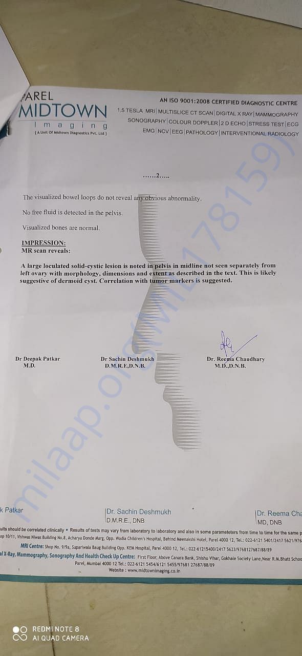 Help Manali to Recover Malignant Tumor in Stomach
