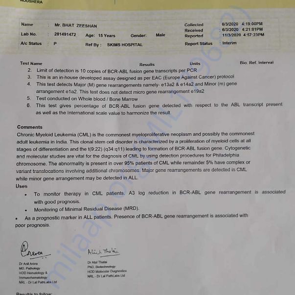 Medical Report