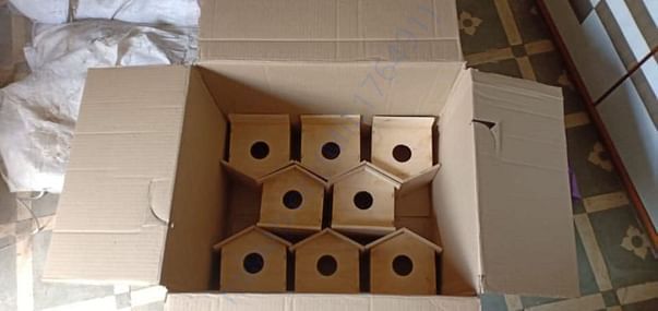 Wooden Nest ready for installation soon in Nalanda district, Bihar