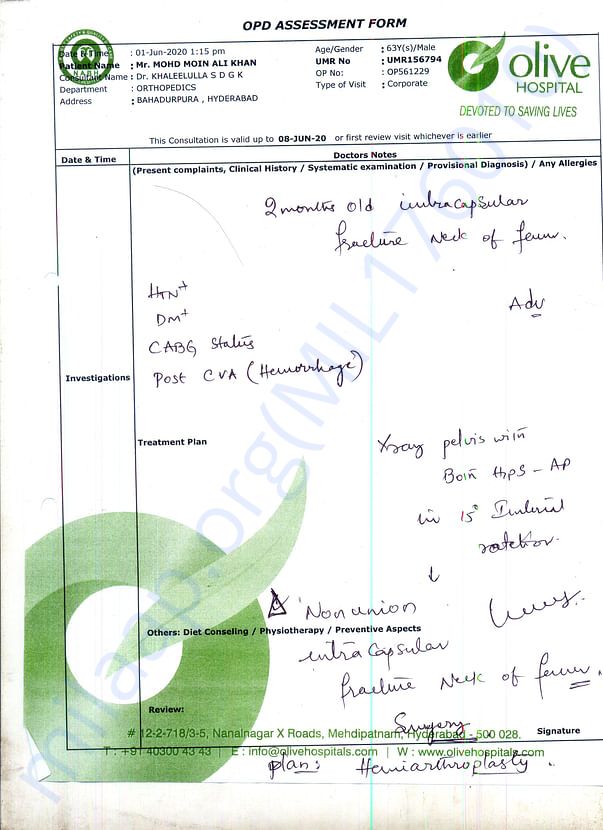 Orthopedic-medical-report-for-surgery