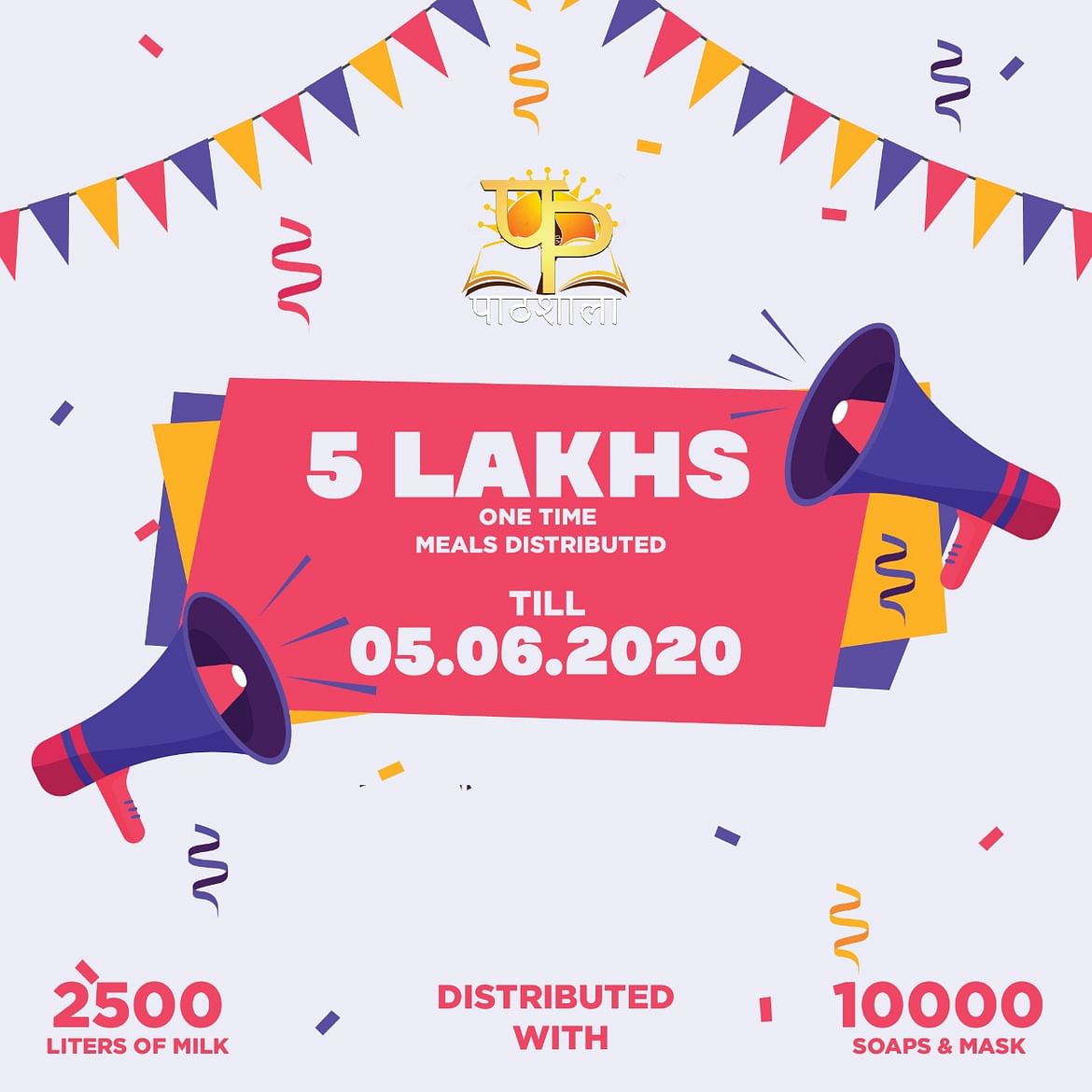 5 LAKHS Meals