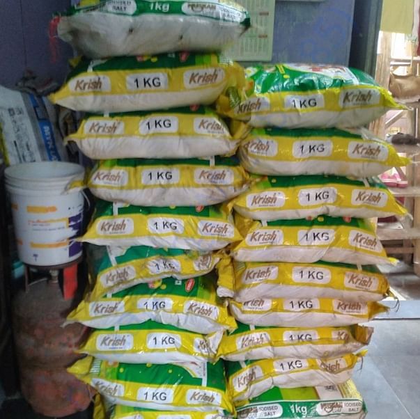 Sanitary pads distributed at Pathorprotima