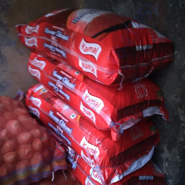 120 kgs dal... 5 kg extra stored elsewhere