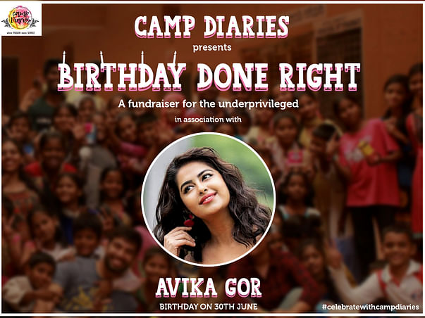 Avika Gor Birthday fundraiser with Camp Diaries(Creating Dreams Trust)