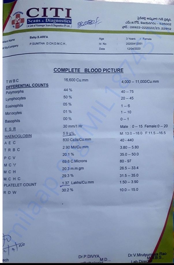 Mohammad Arfha Medical reports