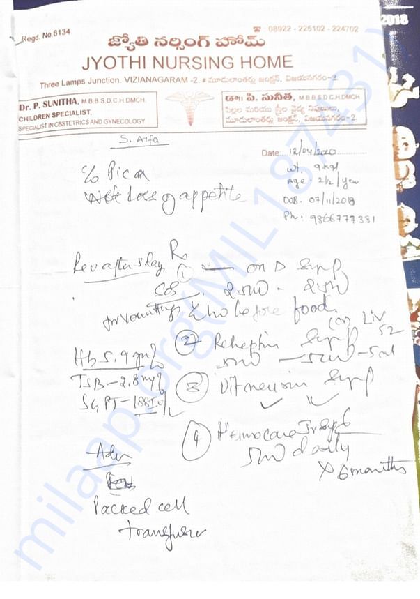Mohammad Arfha Medical reports.