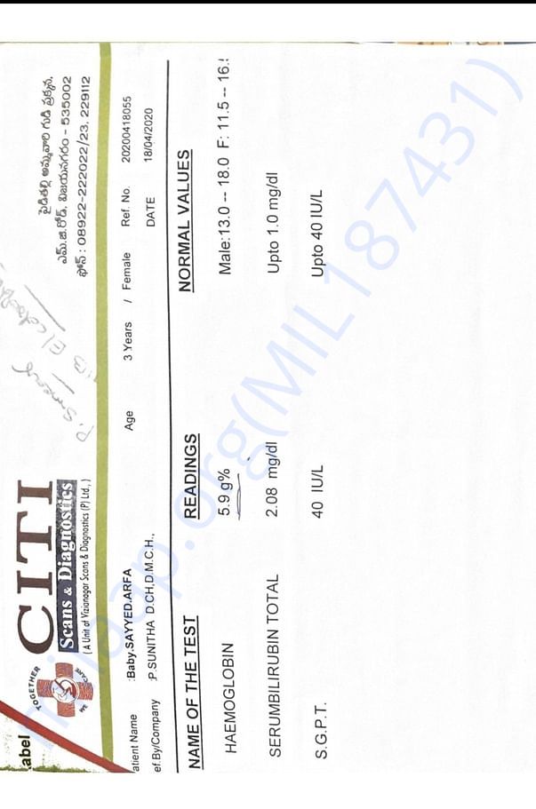 Mohammad Arfha Medical reports.