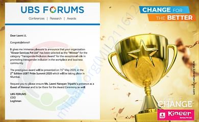 UBS awards for our work
