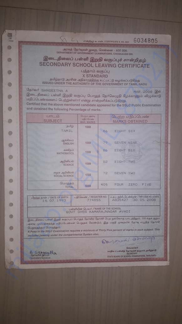 School certificate