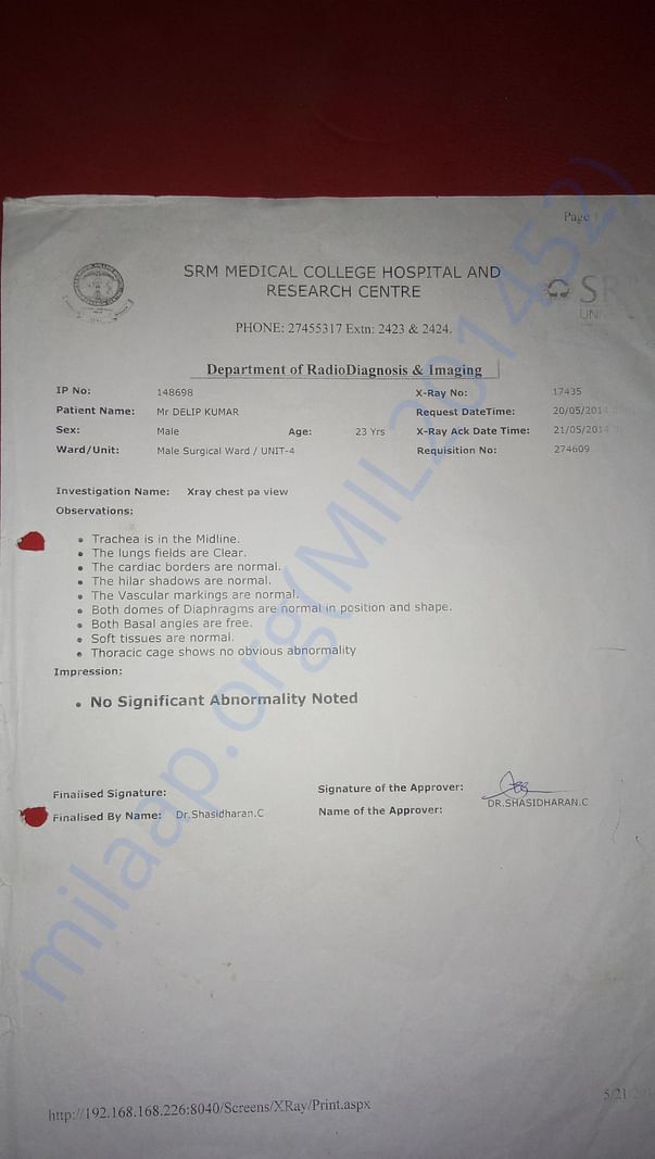 Medical report
