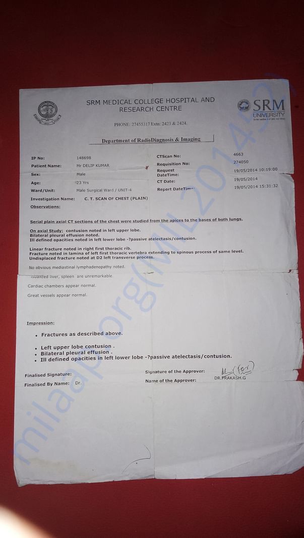 Medical report