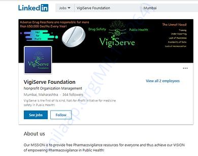 https://www.linkedin.com/company/vigiserve/ 364+ Followers Benefited