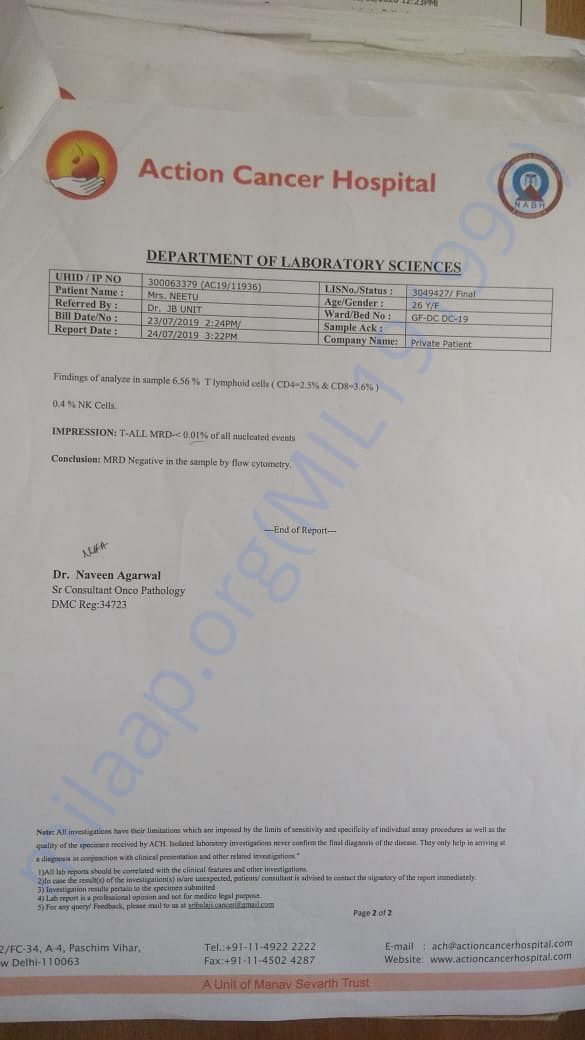 Medical report