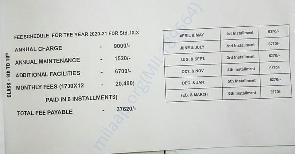 Fee Structure of Daisy