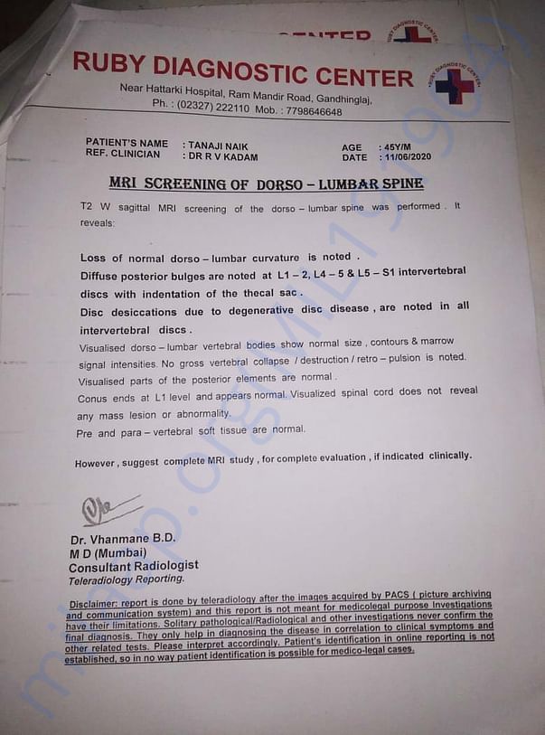 MRI Scan Report