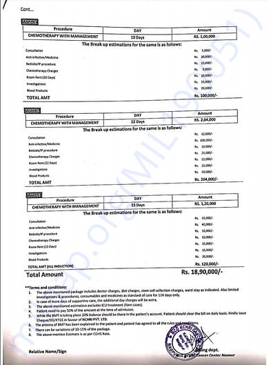 Estimation Letter