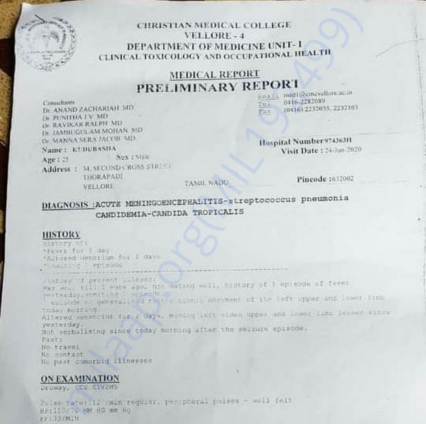 Medical Report